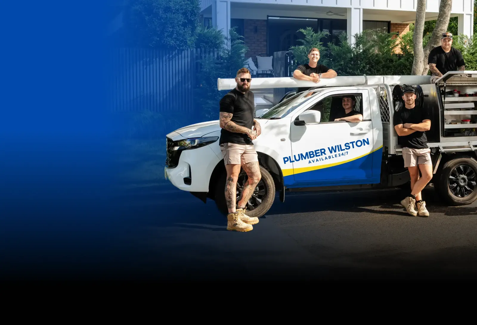 Plumber Wilston team with the ute